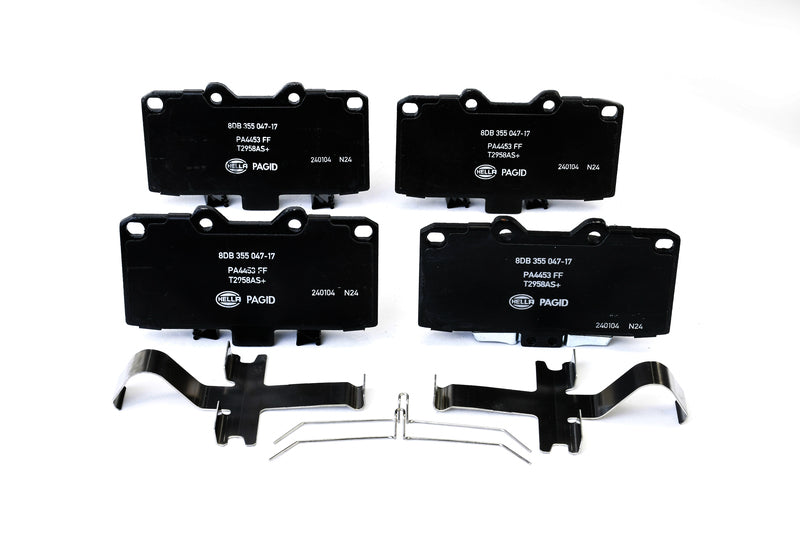 HELLA Brakes Ceramic & Semi-Metallic Disc Brake Pad Set - 355047171