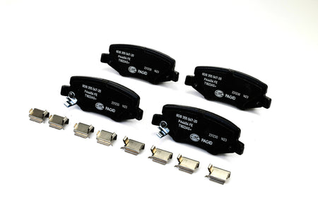 HELLA Brakes Ceramic & Semi-Metallic Disc Brake Pad Set - 355047201