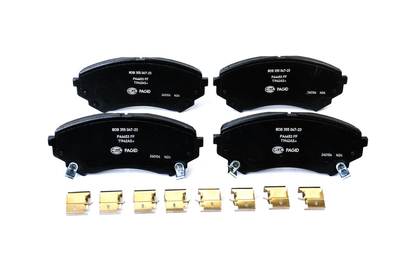HELLA Brakes Ceramic & Semi-Metallic Disc Brake Pad Set - 355047231