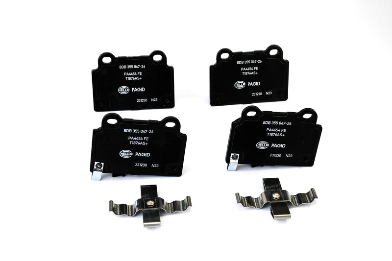 HELLA Brakes Ceramic & Semi-Metallic Disc Brake Pad Set - 355047261