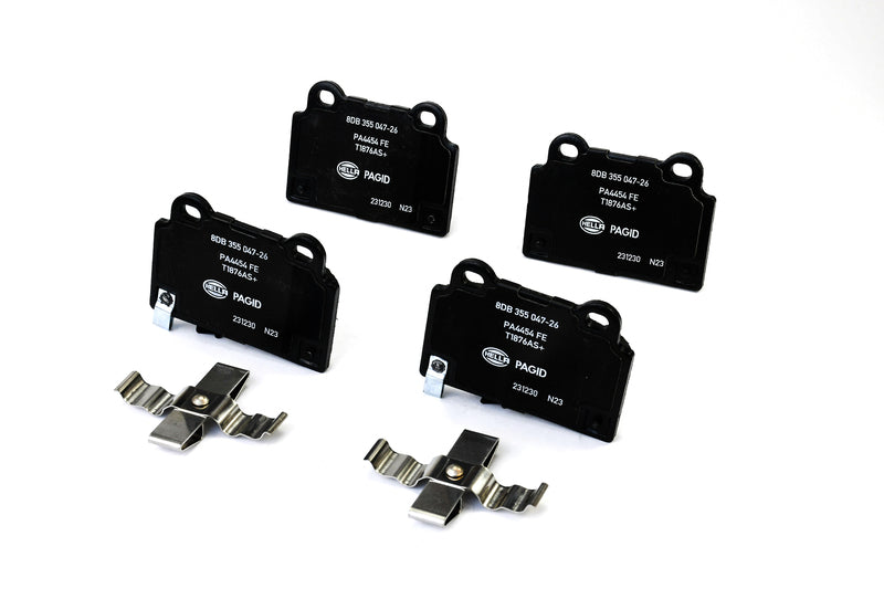 HELLA Brakes Ceramic & Semi-Metallic Disc Brake Pad Set - 355047261