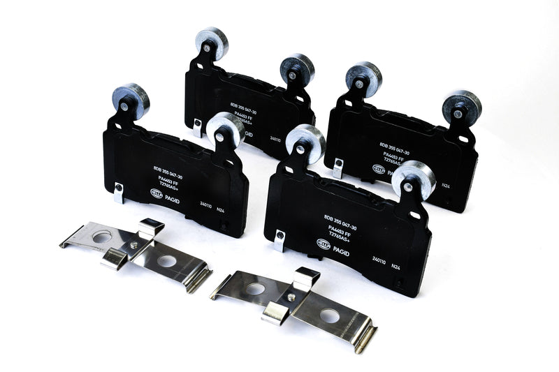 HELLA Brakes Ceramic & Semi-Metallic Disc Brake Pad Set - 355047301