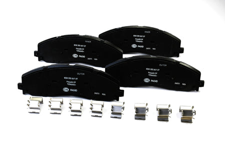 HELLA Brakes Ceramic & Semi-Metallic Disc Brake Pad Set - 355047371