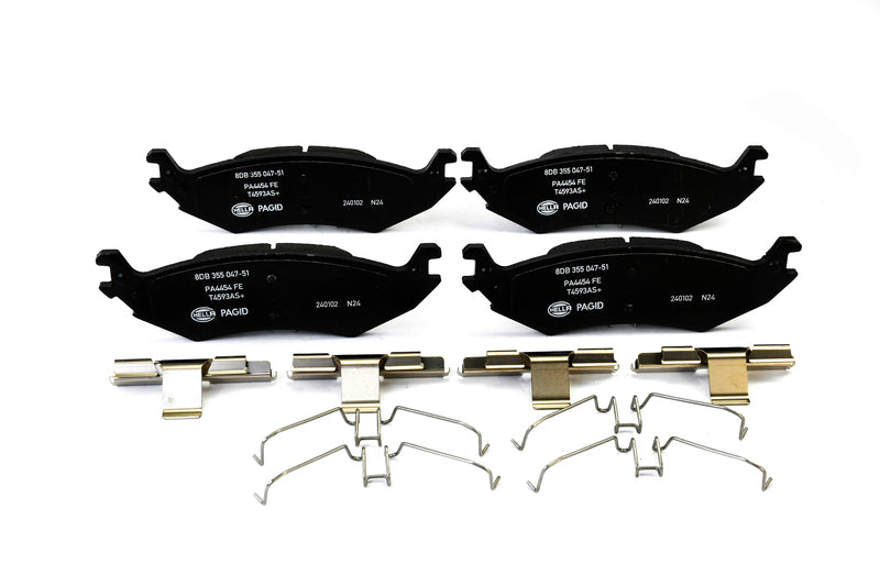 HELLA Brakes Ceramic & Semi-Metallic Disc Brake Pad Set - 355047511
