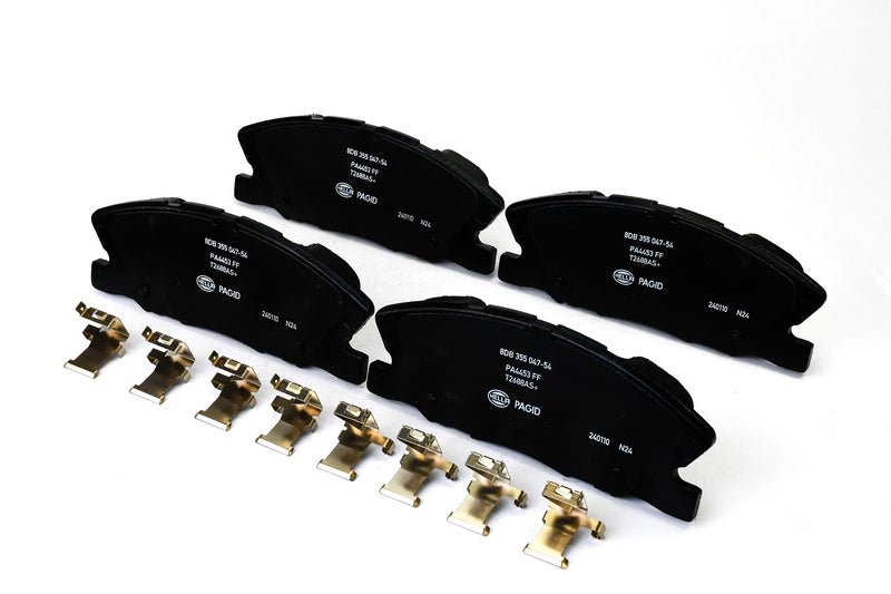 HELLA Brakes Ceramic & Semi-Metallic Disc Brake Pad Set - 355047541