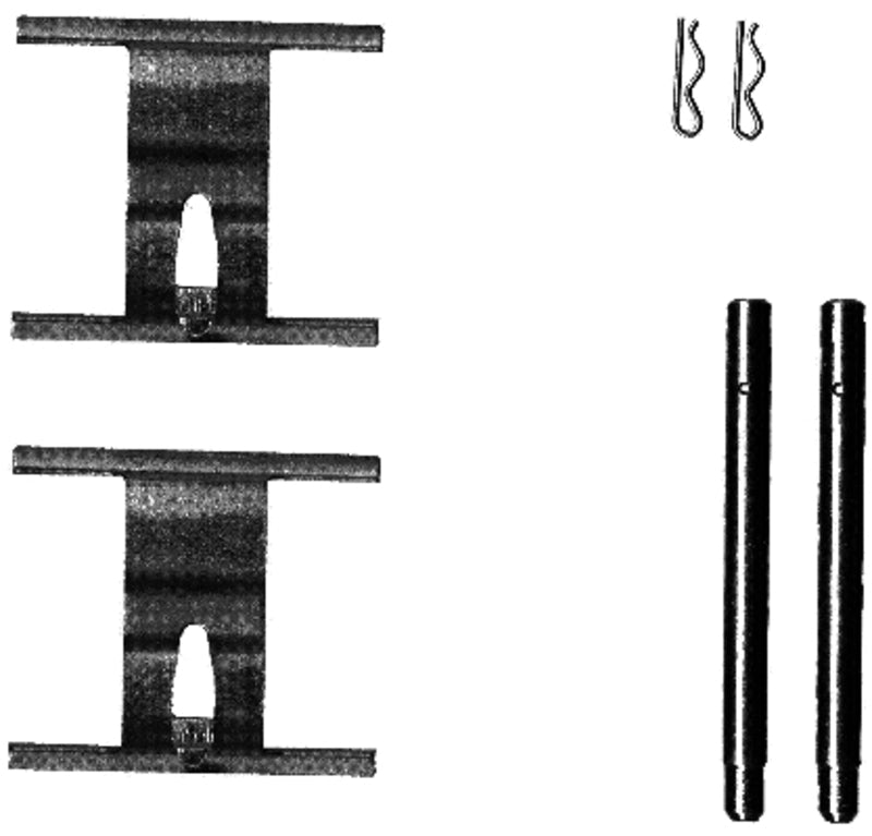 HELLA Brakes BRK DISC HARDW KIT - 355203191