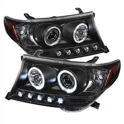 Spyder Auto 5008275 Projector Headlights - LED Halo - Black