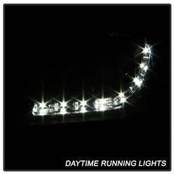 Spyder Auto 5008572 Projector Headlights - DRL - Black