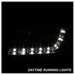 Spyder Auto 5008657 Projector Headlights - DRL - Black