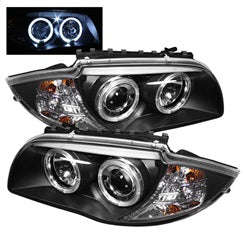 Spyder Auto 5008985 Projector Headlights - LED Halo - Black