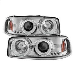 Spyder Auto 5009364 Projector Headlights - LED Halo - Chrome