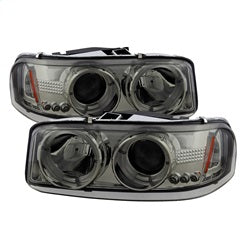 Spyder Auto 5009371 Projector Headlights - LED Halo - Smoke