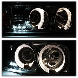 Spyder Auto 5009371 Projector Headlights - LED Halo - Smoke