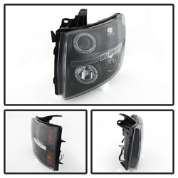 Spyder Auto 5009494 Projector Headlights - LED Halo - Black