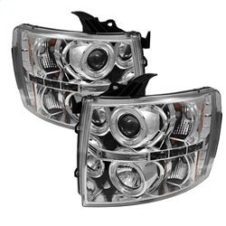 Spyder Auto 5009500 Projector Headlights - LED Halo - Chrome