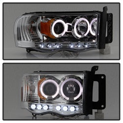 Spyder Auto 5009982 Projector Headlights - LED Halo - Chrome