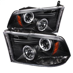 Spyder Auto 5010032 Projector Headlights - LED Halo - Black
