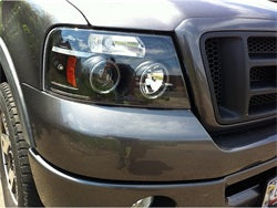 Spyder Auto 5010209 Projector Headlights - Version 2 - LED Halo - Black