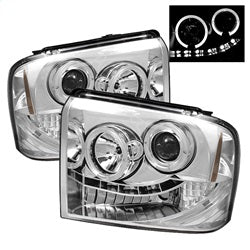 Spyder Auto 5010551 Projector Headlights - LED Halo - Chrome