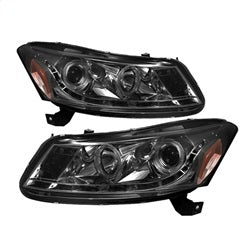 Spyder Auto 5010681 Projector Headlights - LED Halo - Smoke