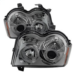 Spyder Auto 5011114 Projector Headlights - LED Halo - Smoke