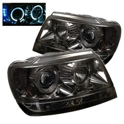 Spyder Auto 5011169 Projector Headlights - LED Halo - Smoke