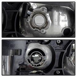 Spyder Auto 5011695 Projector Headlights - CCFL Halo - Black