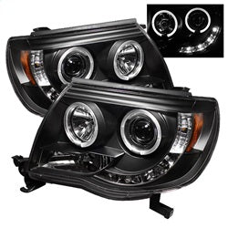 Spyder Auto 5011916 Projector Headlights - LED Halo - Black
