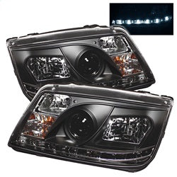 Spyder Auto 5012234 Projector Headlights - DRL - Black