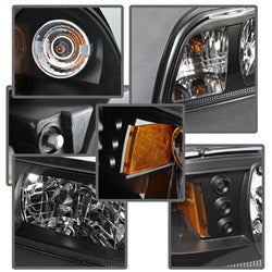 Spyder Auto 5012531 Crystal Headlights - Black