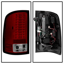 Spyder Auto 5014955 LED Tail Lights - Red Clear