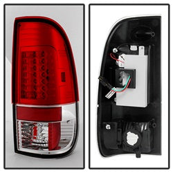 Spyder Auto 5029140 LED Tail Lights - Version 2 - Red Clear
