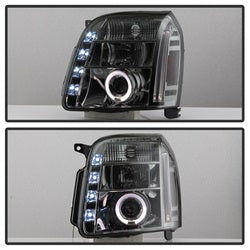 Spyder Auto 5029348 Projector Headlights - LED Halo - Smoke