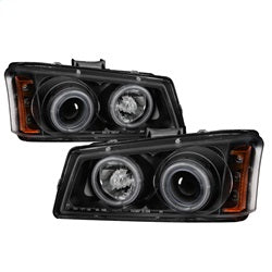 Spyder Auto 5030023 Projector Headlights - CCFL Halo - Black