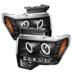 Spyder Auto 5030108 Projector Headlights - CCFL Halo - Black