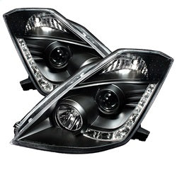 Spyder Auto 5032225 Projector Headlights - DRL - Black