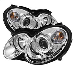 Spyder Auto 5038029 Projector Headlights - LED Halo - DRL - Chrome