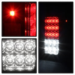Spyder Auto 5070401 LED Tail Lights - Red Clear