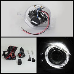 Spyder Auto 5070548 Halo Projector Fog Lights with Switch - Clear