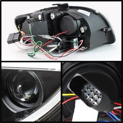 Spyder Auto 5071842 Projector Headlights - Light Tube - DRL - Black