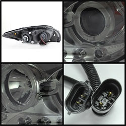 Spyder Auto 5073327 Projector Headlights - LED Halo - Smoke