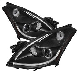 Spyder Auto 5076830 Projector Headlights - Light Tube DRL - LED Halo - Black