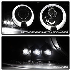 Spyder Auto 5078292 Projector Headlights - LED Halo - Black Smoke