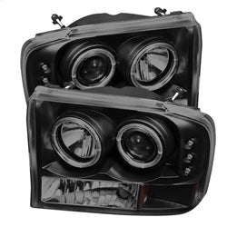 Spyder Auto 1PC Projector Headlights - Version 2 - LED Halo - Black Smoke - 5078452