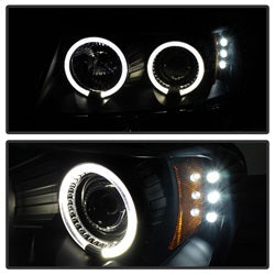 Spyder Auto 5078568 Projector Headlights - LED Halo - Black Smoke