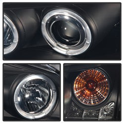 Spyder Auto 5078612 Projector Headlights - LED Halo - Black Smoke
