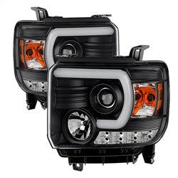 Spyder Auto 5080851 Projector Headlights - Light Bar DRL - Black