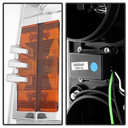 Spyder Auto 5081049 Projector Headlights - Light Bar DRL - Chrome