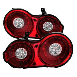 Spyder Auto 5082008 LED Tail Lights - Red Clear