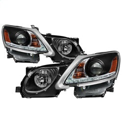 Spyder Auto 5082800 Projector Headlights - DRL LED - Black